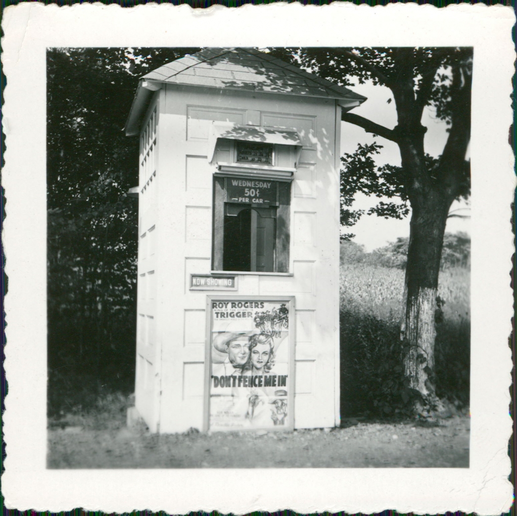 First ticket booth, 1946.