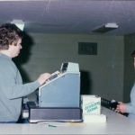 Refreshment stand, 1970's. Pictured: Darlene Beck and Dean Deppe.