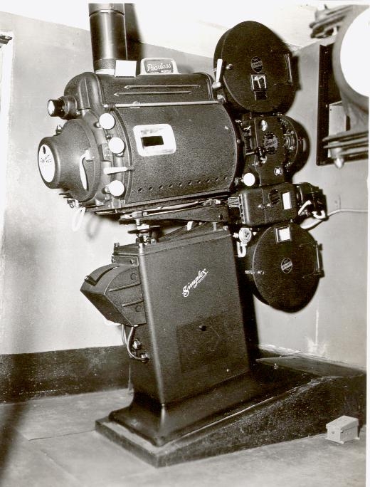 First projector - Simplex 35mm.