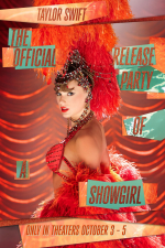 Poster for 'Taylor Swift: The Official Release Party of a Showgirl'